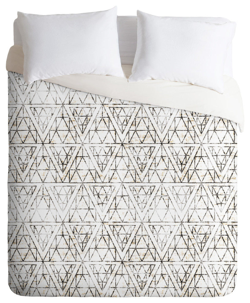 Holli Zollinger Rustic Diamond Duvet Cover Set, Queen - Contemporary ...