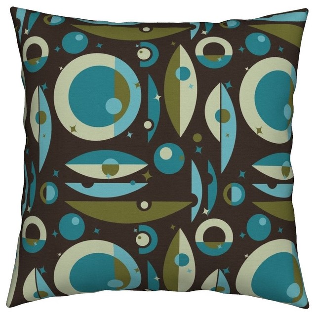 MidCentury Mid Century Retro Vintage Moderne Throw Pillow