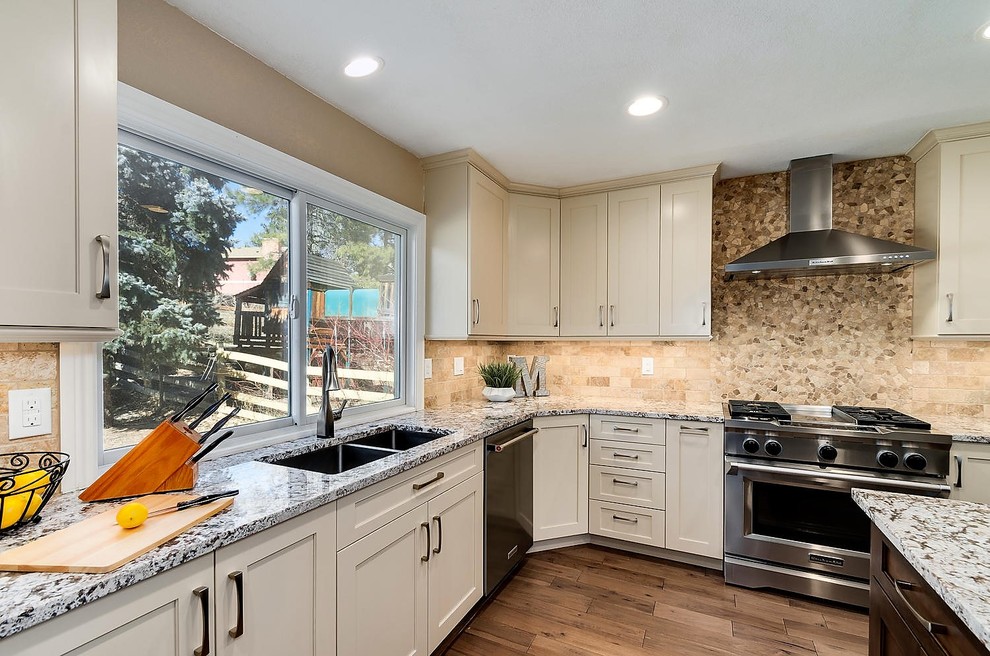 Inspiration for a transitional kitchen remodel in Denver