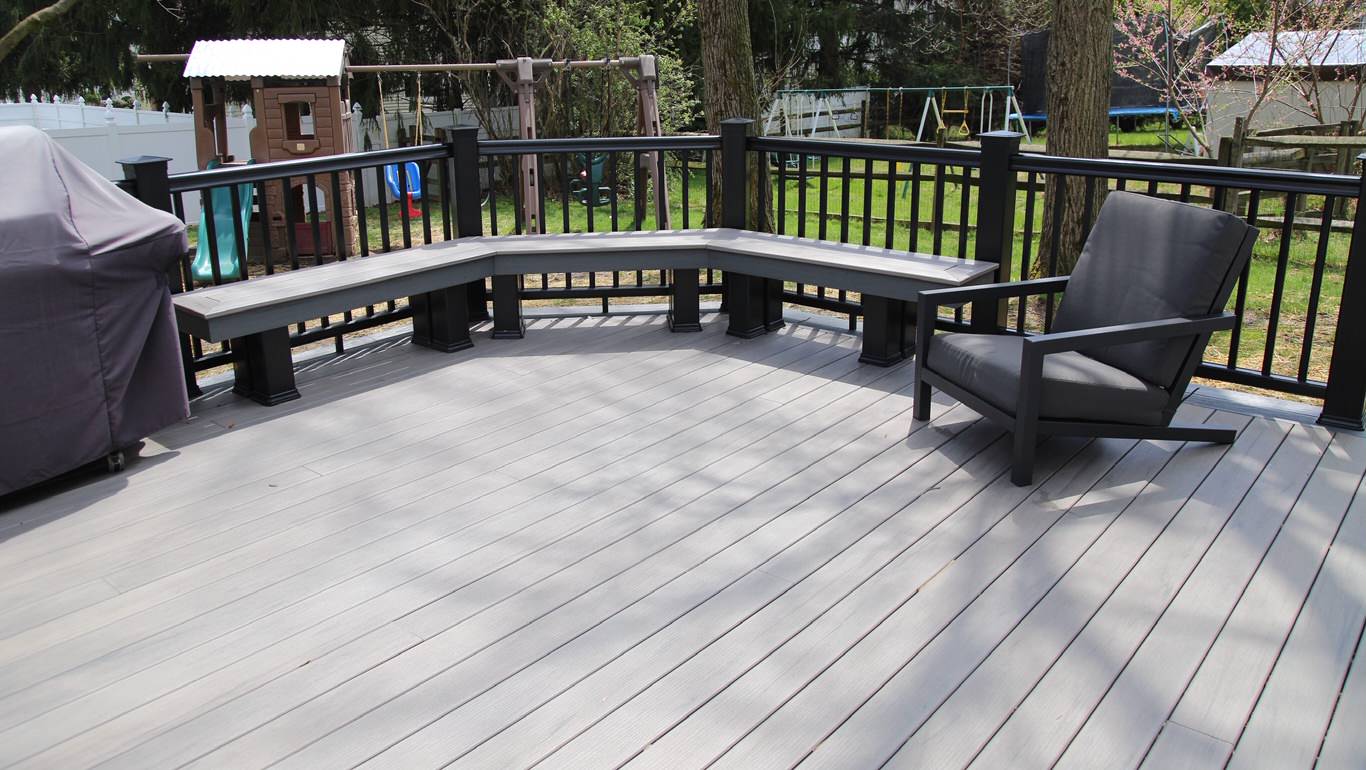 Ground Level Deck with Bench Seating