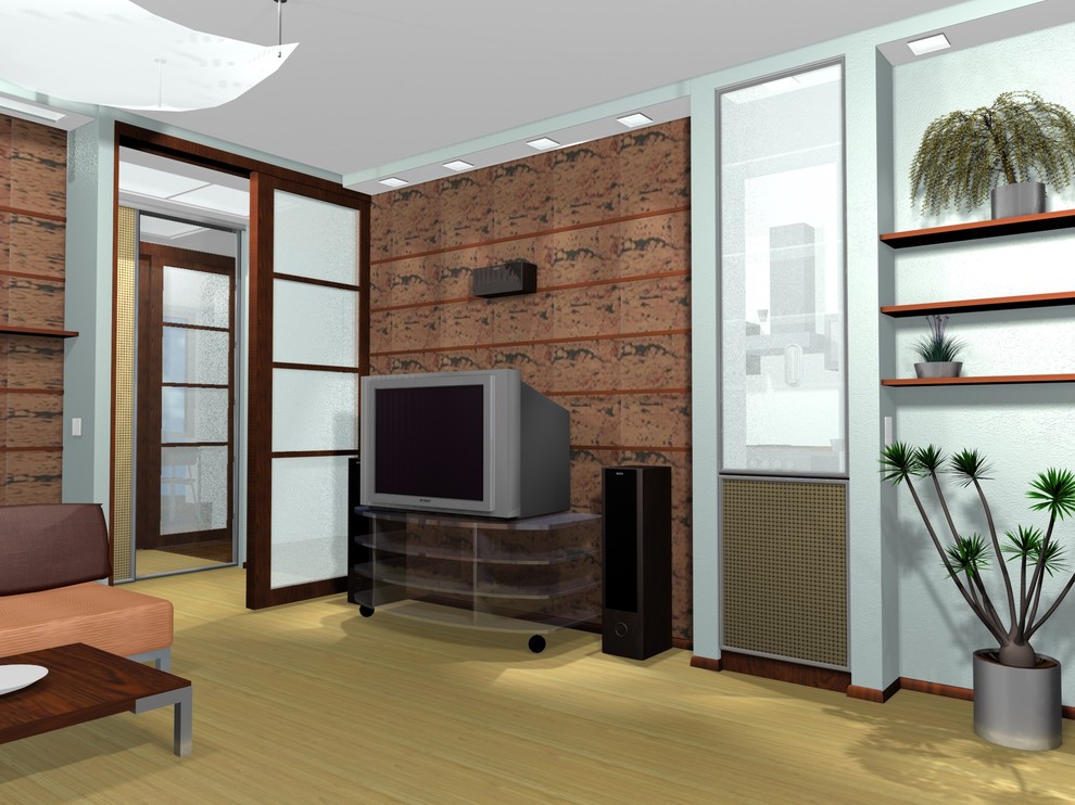 интерьер квартиры с элементами японского стиля