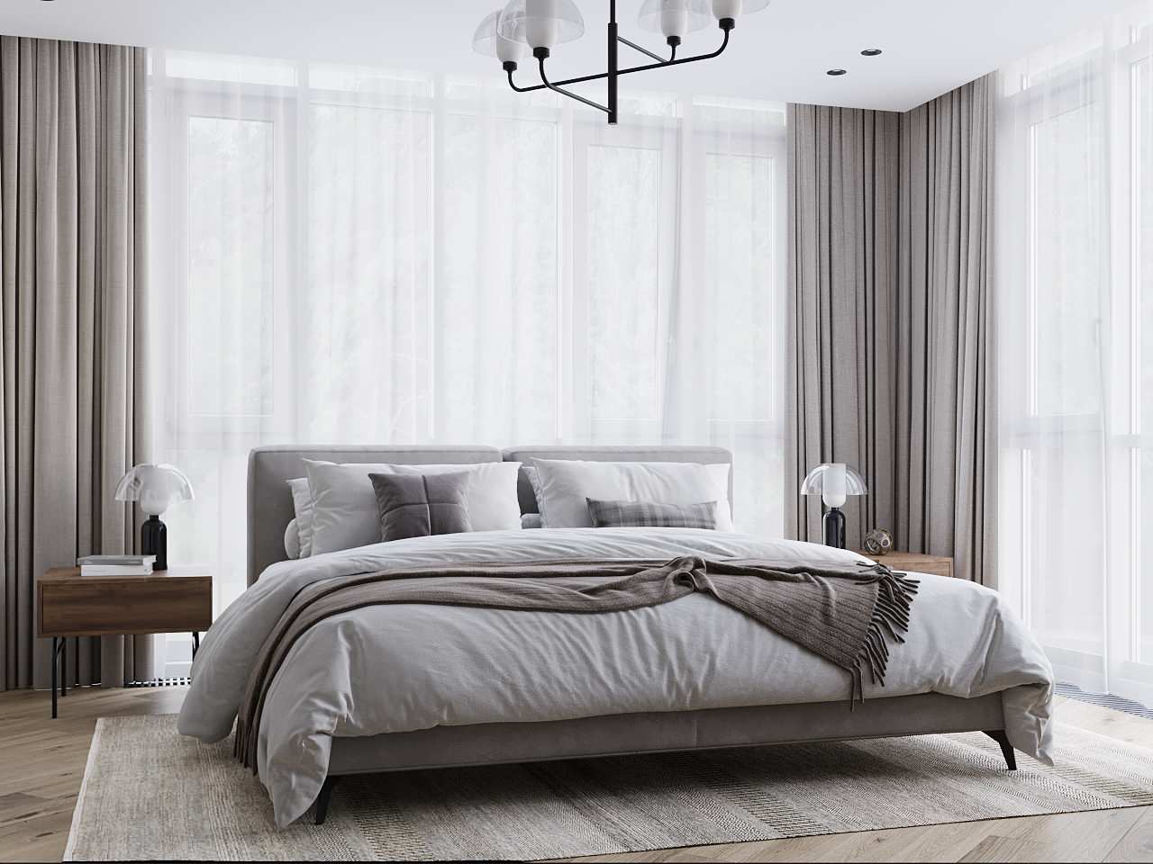 Спальня в загородном доме