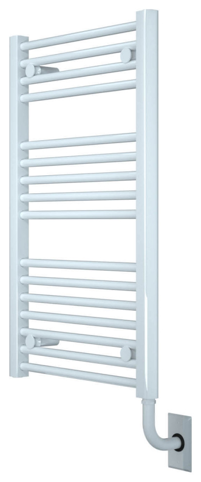 ICO Bath Savoy Hydronic Towel Warmer - Round Bar, 19 Inch x 31 Inch ...