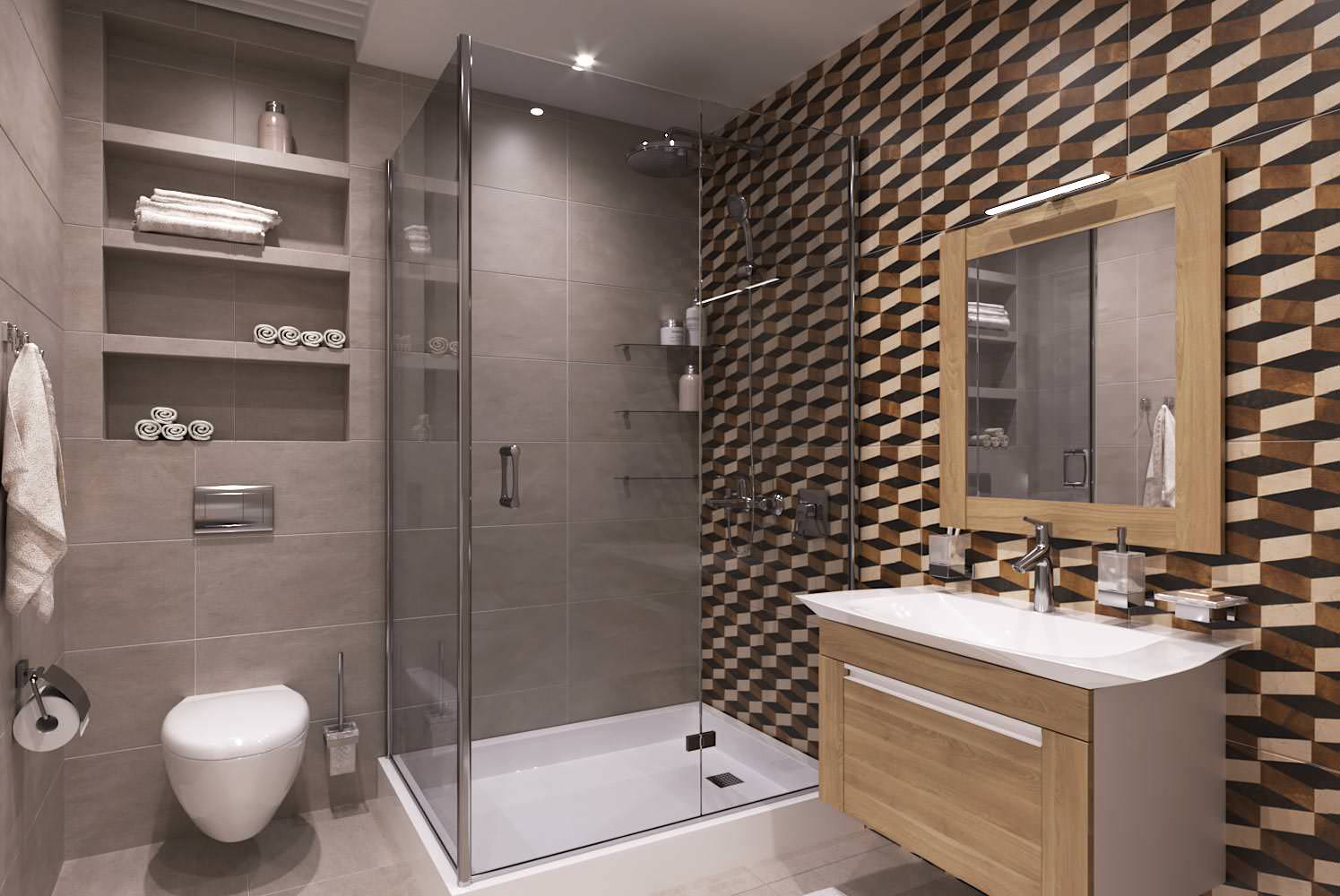 Проекты ванных комнат для магазина сантехники и плитки