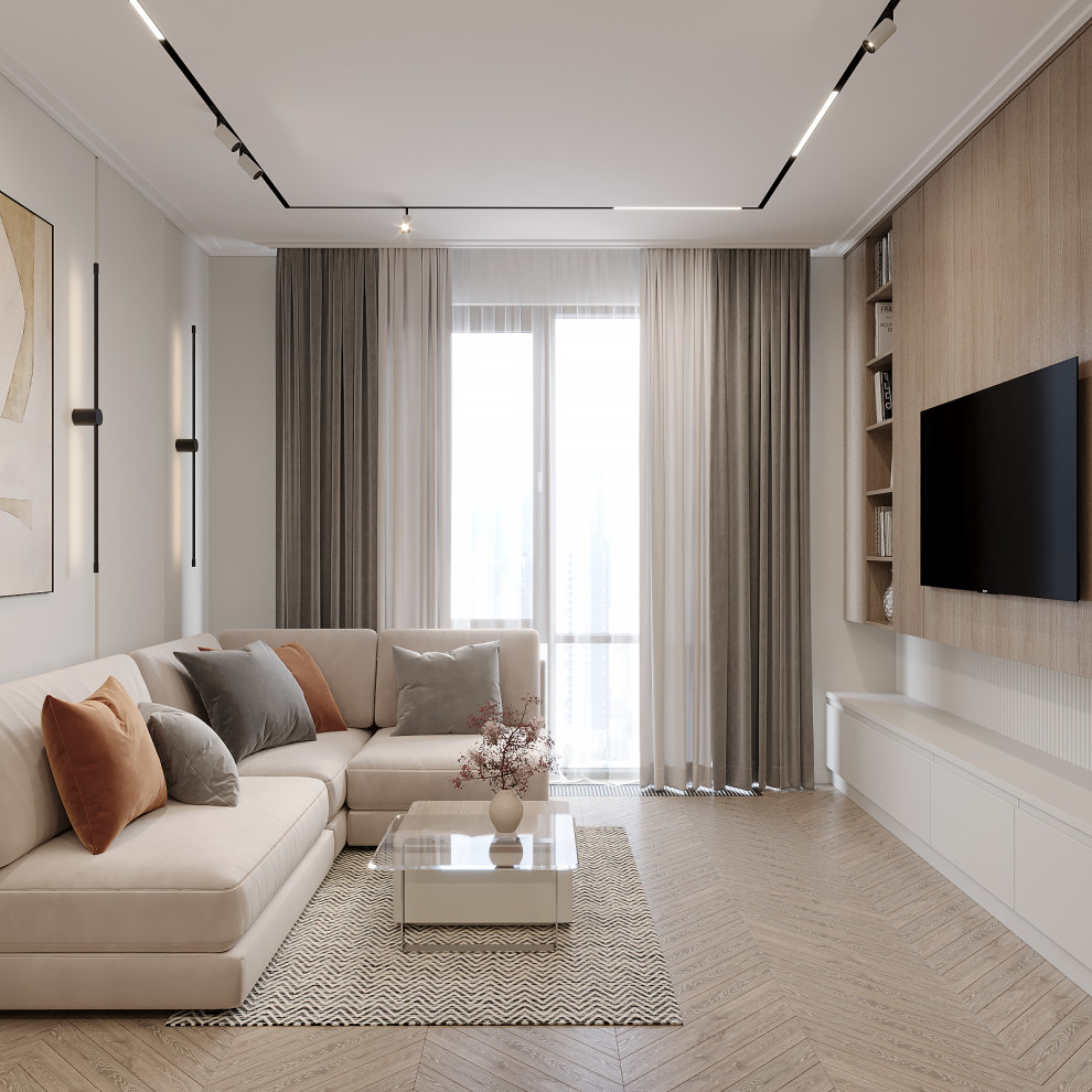 ЖК ФИЛИ-СИТИ. Кухня-гостиная.