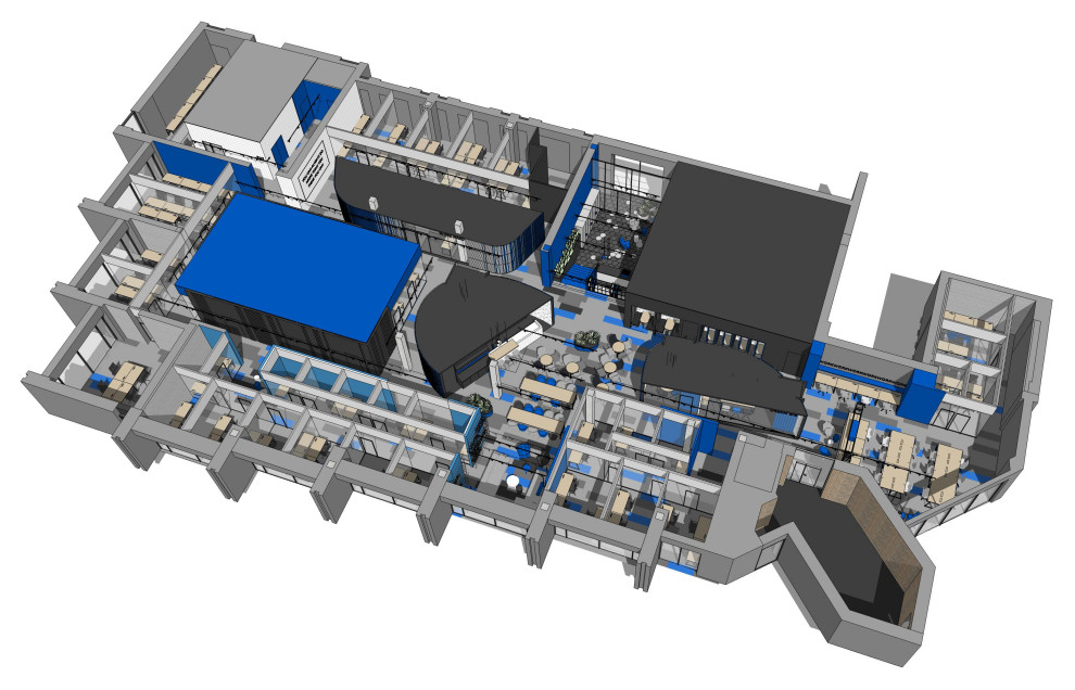 коворкинг в синем