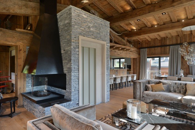 Chalet Infinity rustikal-wohnzimmer