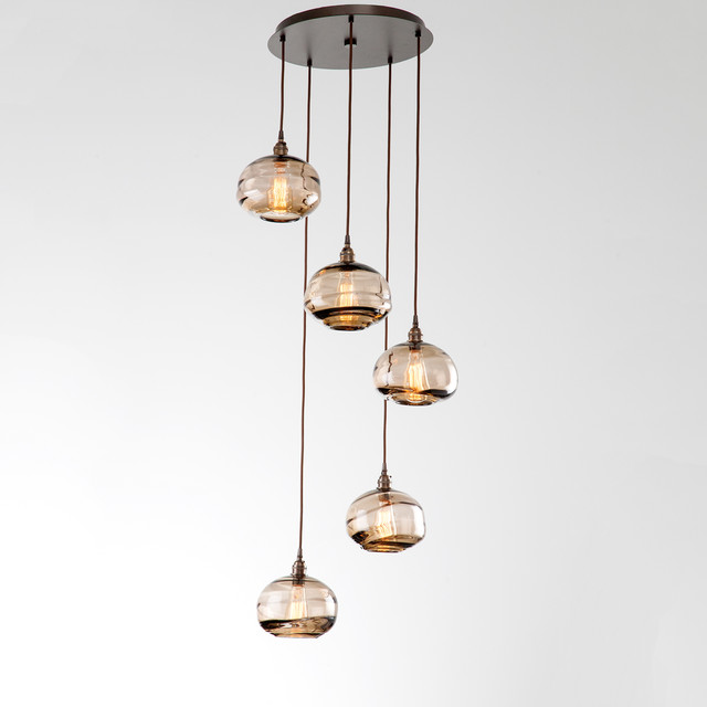 Coppa Round Waterfall Contemporary Pendant Lighting By Coppa Round Waterfall Contemporary Pendant Lighting By Hammerton