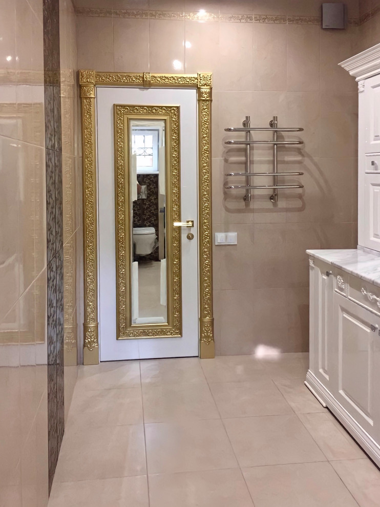 Коллекция Антонина в покрытии белая эмаль, патина золото.