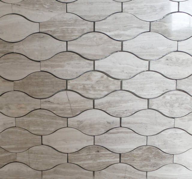 Wave Pattern Marble Mosaic Tiles 12 X12 Wave Pattern Marble Mosaic Tiles 12 X12