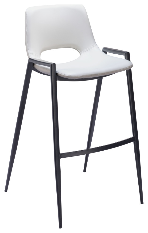 Desi Barstool Chair (Set of 2) White