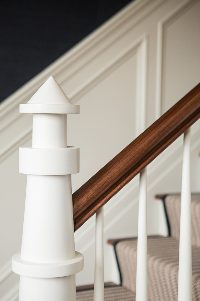 This is an example of a nautical staircase in Portland Maine.