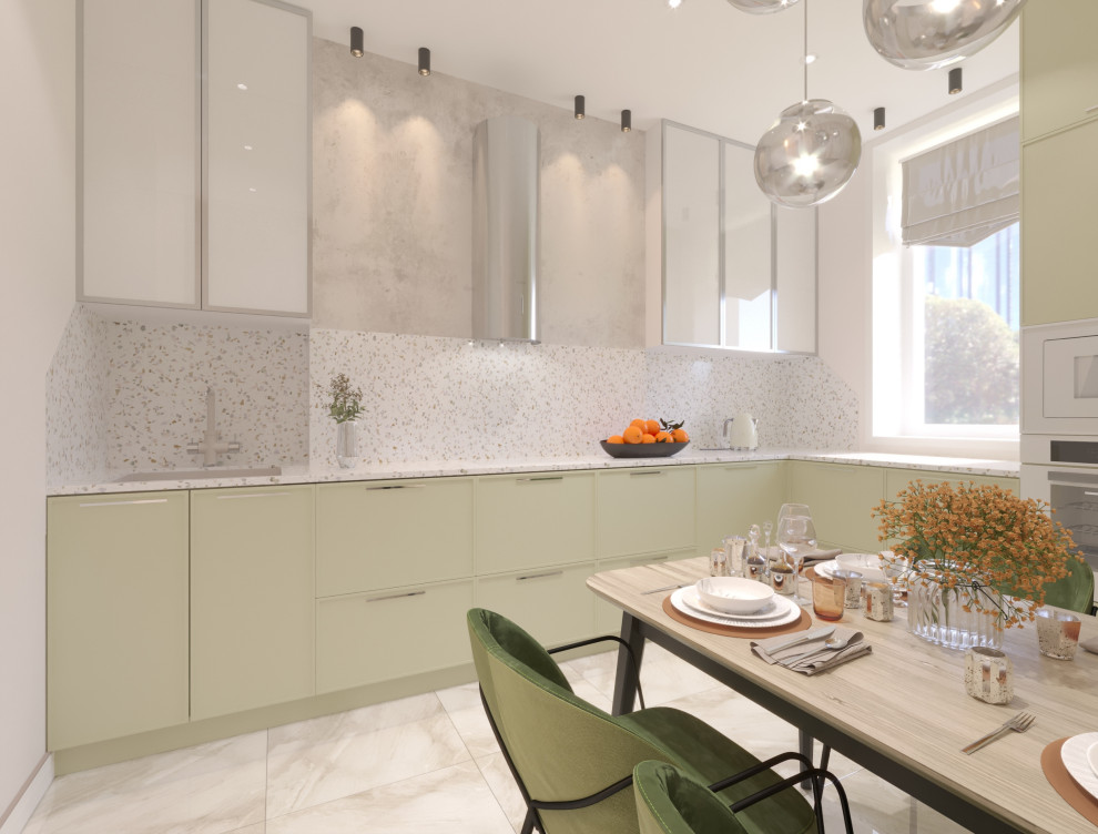 Дизайн-проект  интерьера трехкомнатной квартиры в стиле Контемпорари...