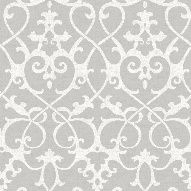 ironwork grey peel and stick wallpaper - industrial - wallpaper ironwork grey peel and stick wallpaper - industrial - wallpaper