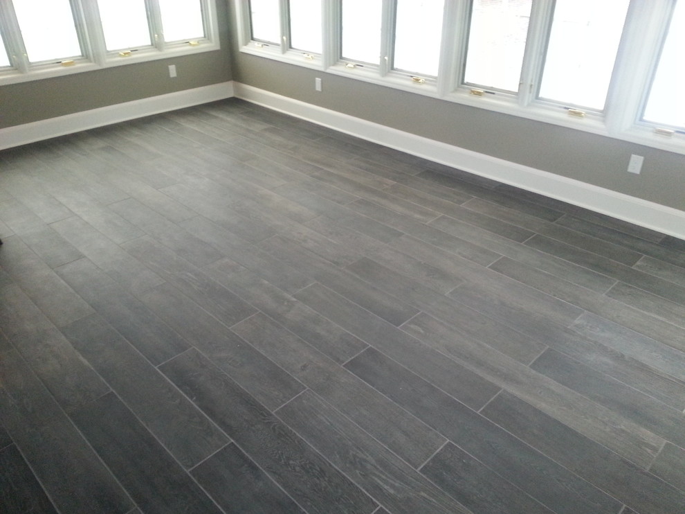 Sunroom Plank Tile Floor Traditional New York By Sunroom Plank Tile Floor Traditional