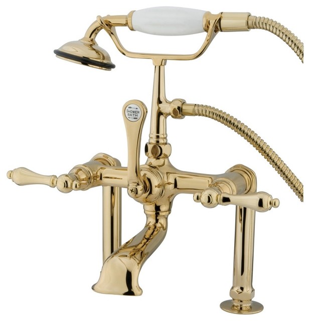 7 In Classic Tub Filler With Hand Shower Traditional Tub And