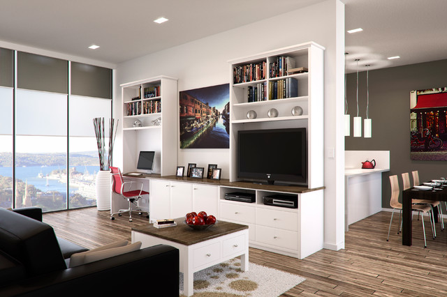 Sydney Apartment contemporary-vardagsrum