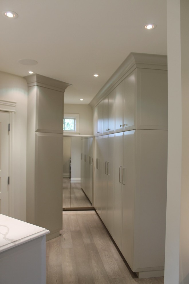 Inspiration for a transitional home design remodel in Calgary