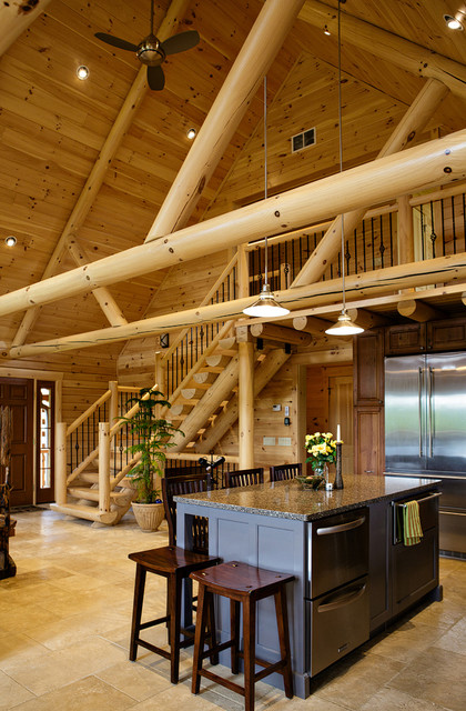 Catskill Retreat rustic-kitchen