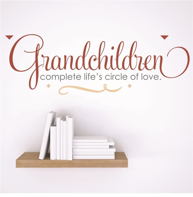 Decal, Grandchildren Complete Life's Circle Of Love, Quote, 6x40