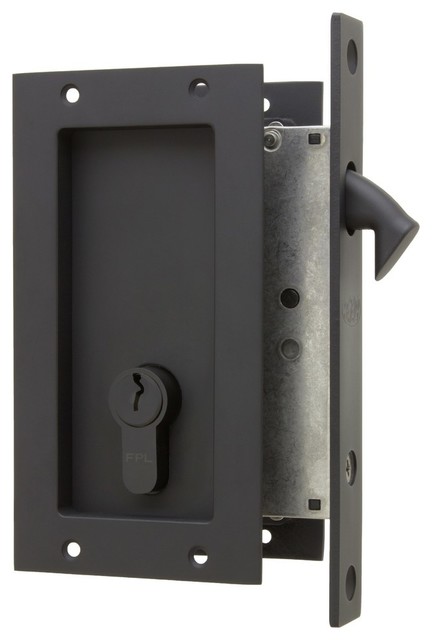 Fpl Anacapa Pocket Lock Double Keyed Modern Door Hardware Fpl Anacapa Pocket Lock Double Keyed Oil Rubbed Bronze