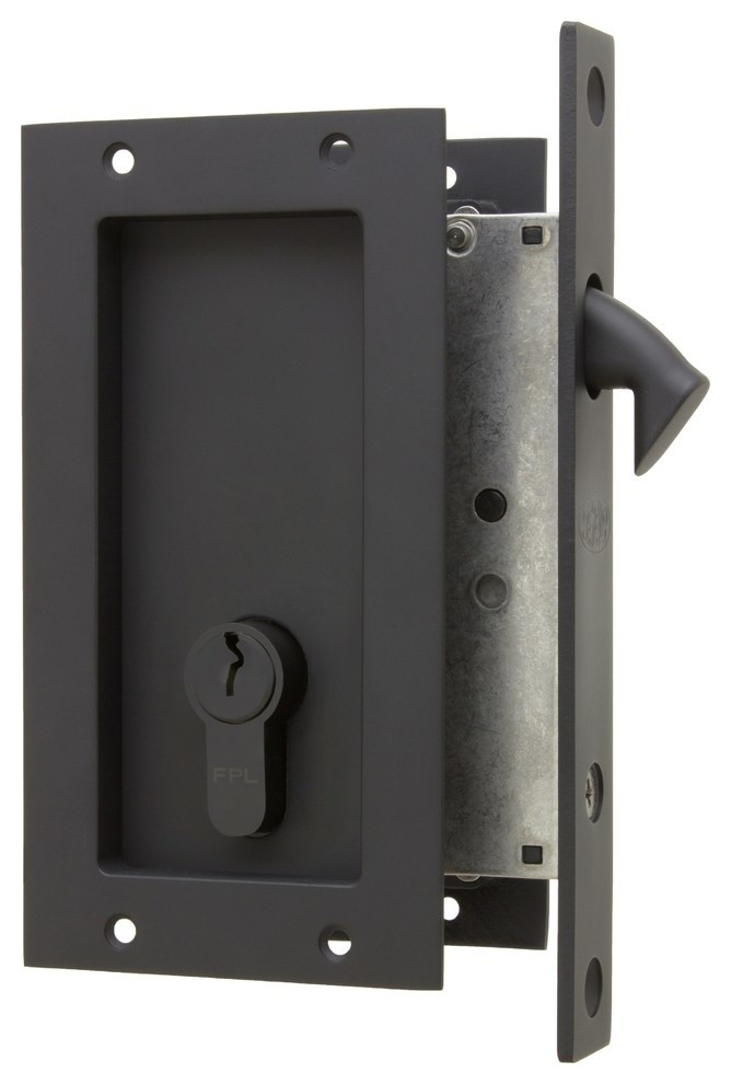 Fpl Anacapa Pocket Lock Double Keyed Modern Pocket Door