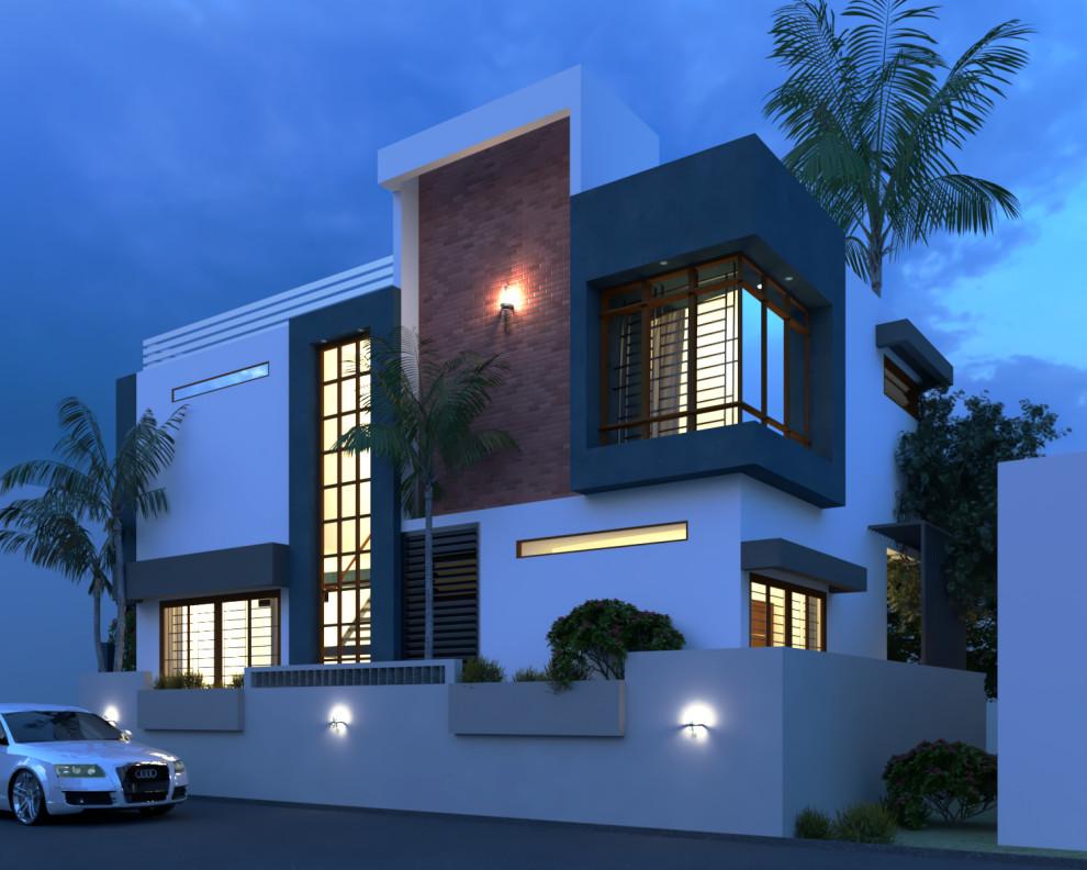 Villa @ Tambaram - Contemporary - Exterior - Chennai - by Kathaa Studio ...
