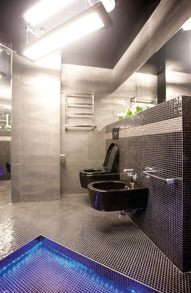 санузел в черном