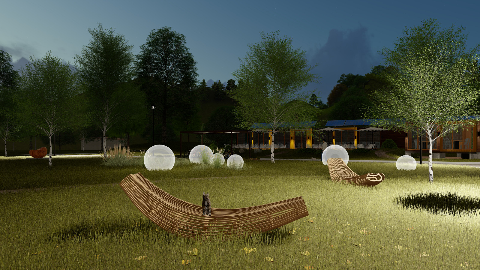 База отдыха из морских контейнеров на мысе Лазарева