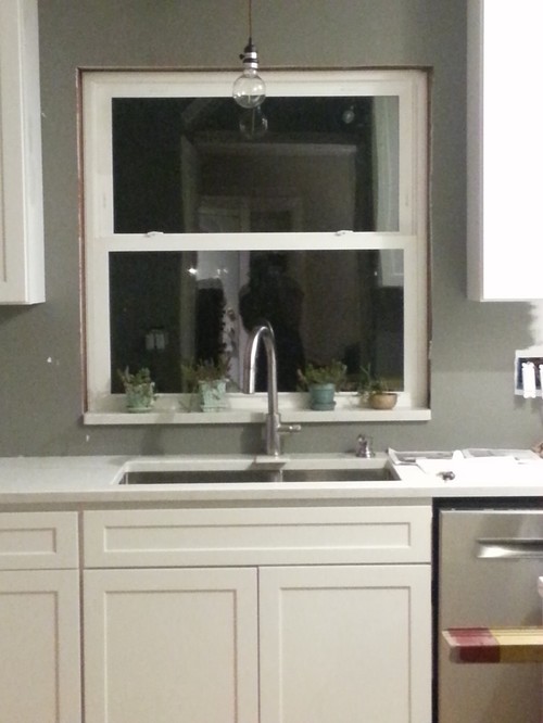 Square 60/40 sink faucet placement dilemma Square 60/40 sink faucet placement dilemma