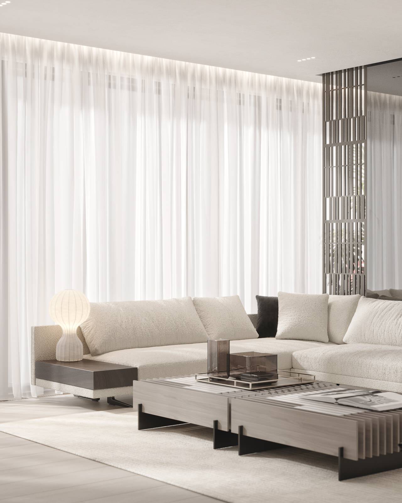 Modern megalopolis apartment