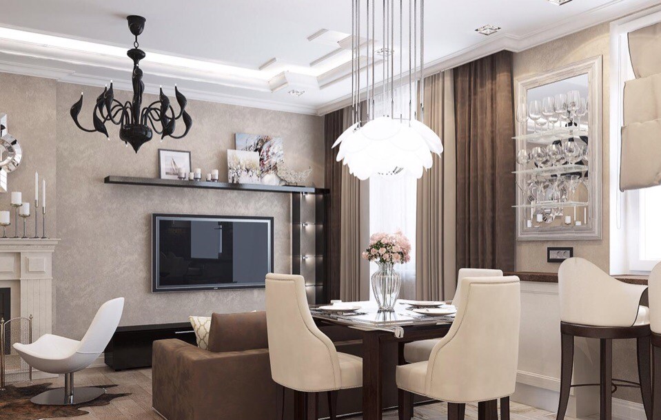 Дизайн гостинной