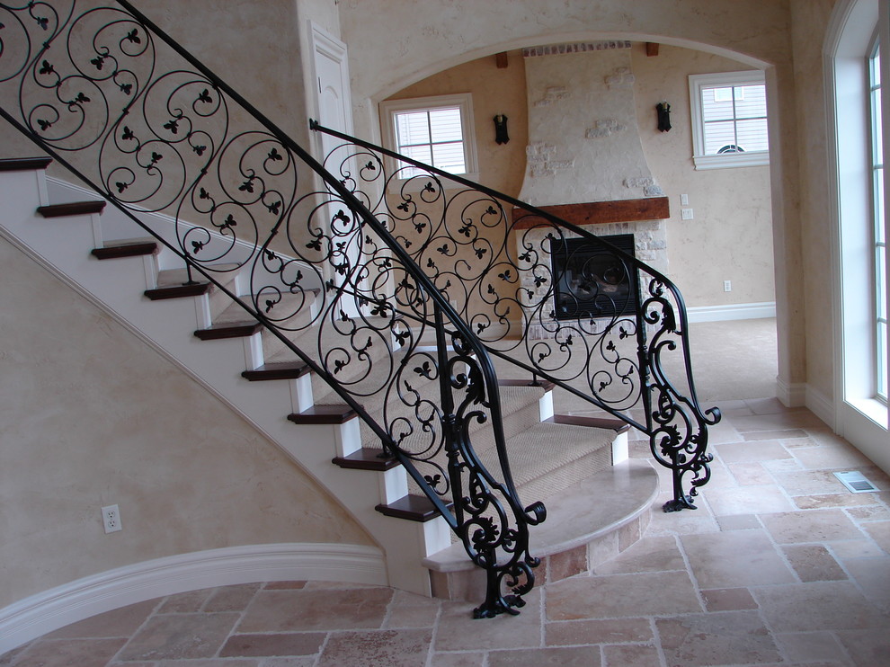 This is an example of a traditional staircase in Portland.