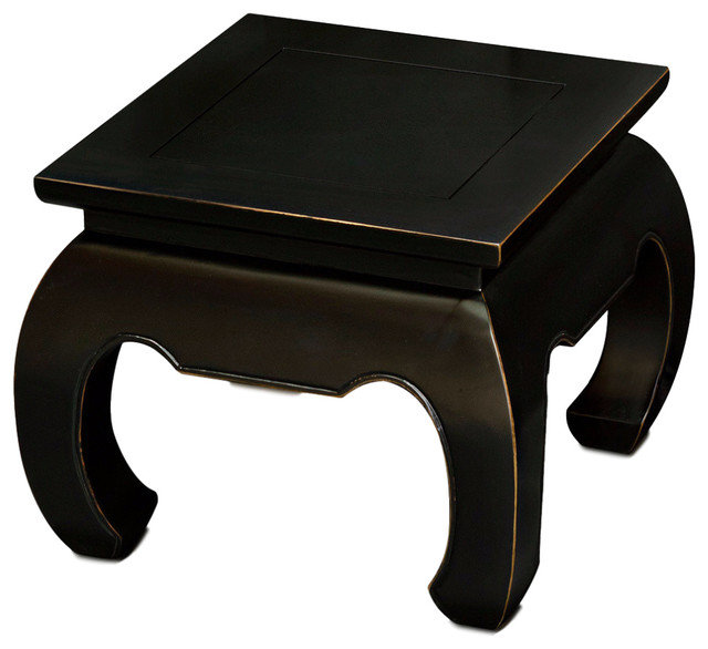 16" Elmwood Ming Square Table Foot Stool
