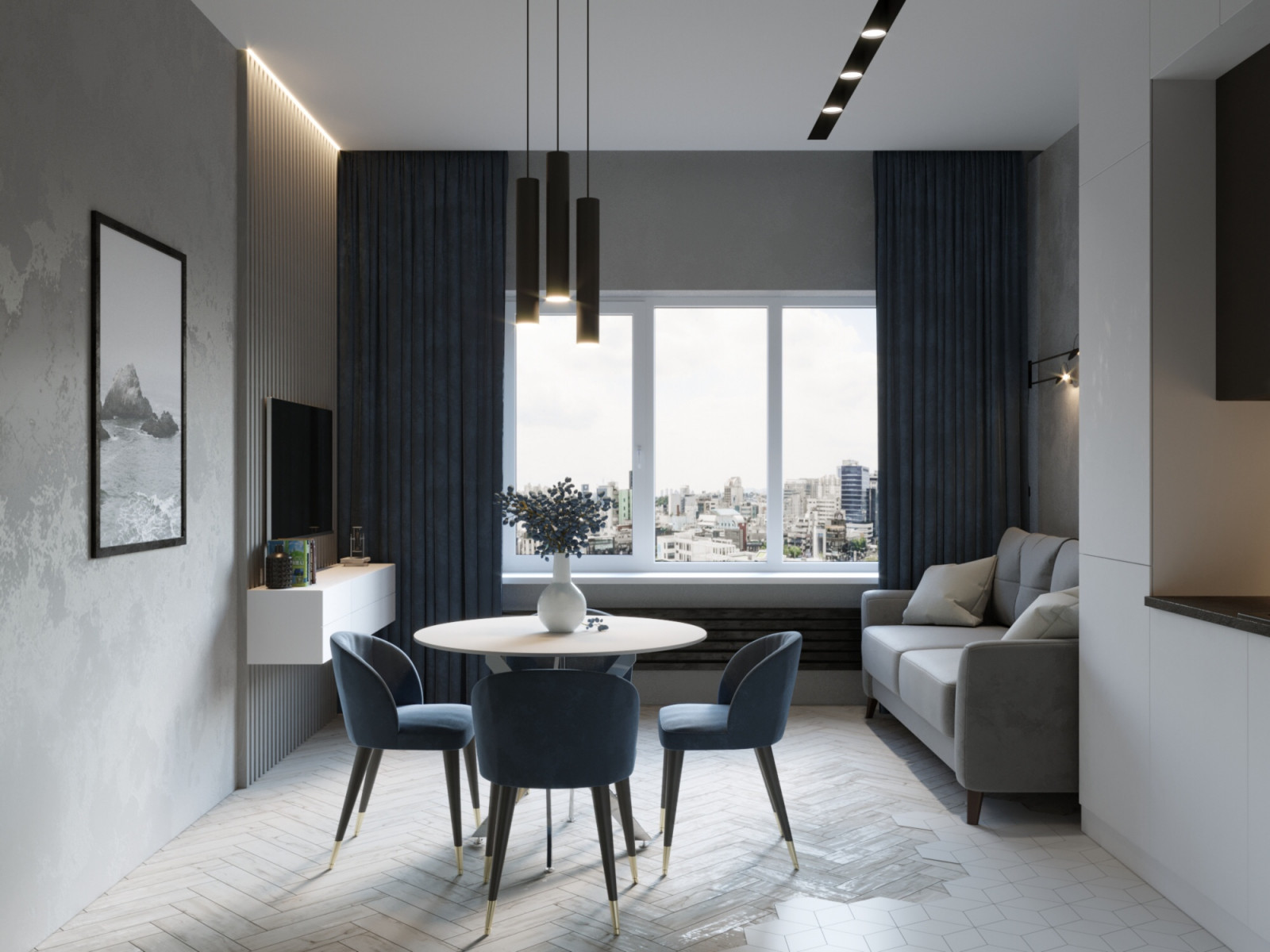 861 - Татьяна Сафарова - Квартира - Кухня гостиная - Финал -  (3).jpg