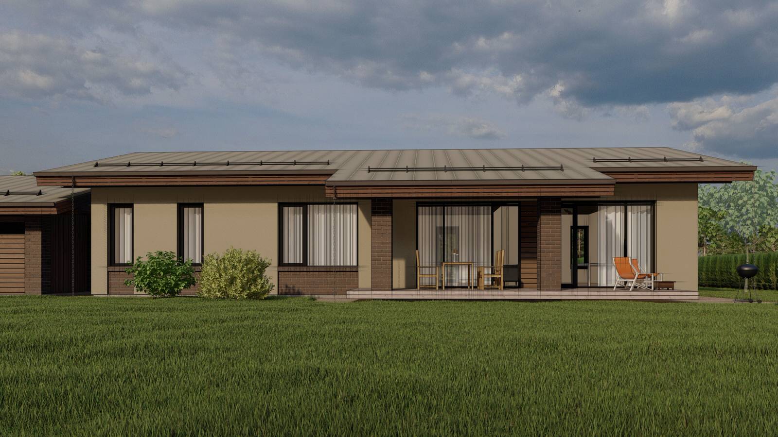 Практичный одноэтажный дом в г. Пенза