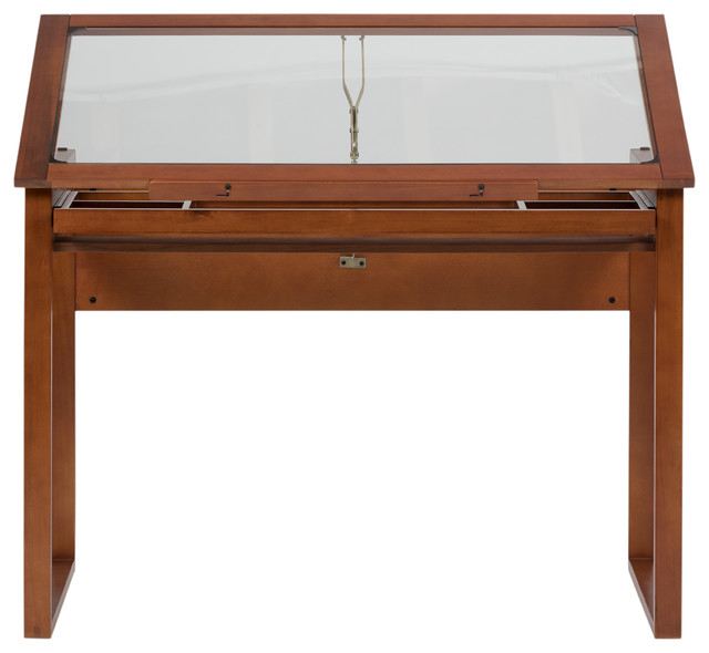 Studio Designs Home Office Ponderosa Glass Topped Table Sonoma