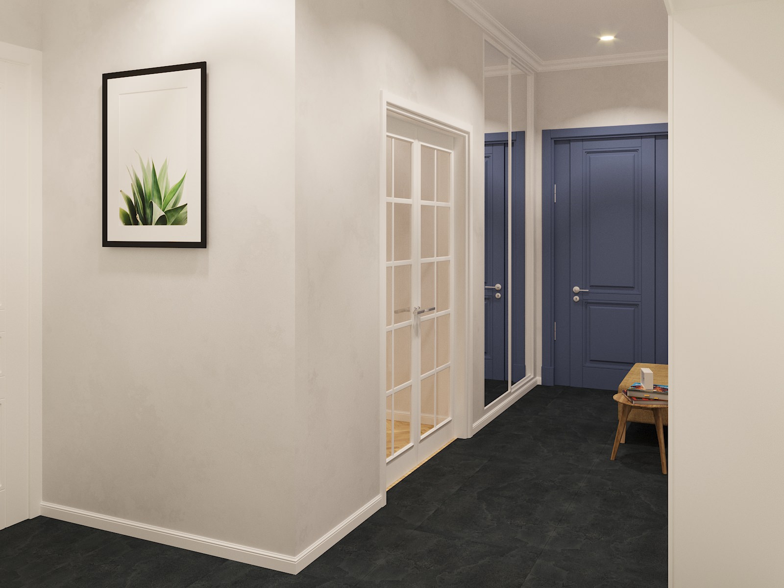 Визуализация шкафа-купе в прихожей.