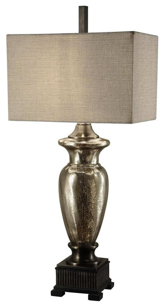 Antique Mercury Glass Table Lamp Transitional Table Lamps by