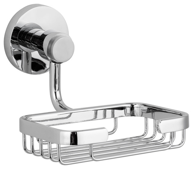 Xander Wall Mount Wire Soap Basket Polished Chrome Xander Wall Mount Wire Soap Basket Polished Chrome