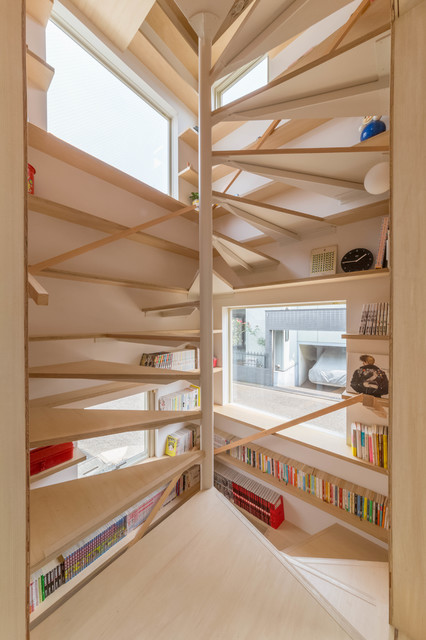 北烏山の住宅 contemporary-staircase