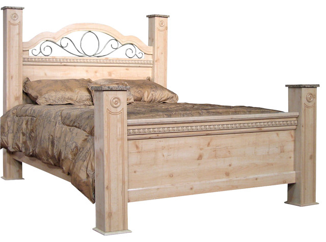 Standard Furniture Seville Poster Bed in Old Fashioned Wood - Queen