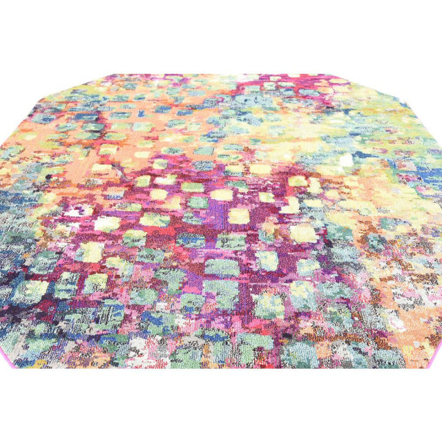 Unique Loom Ivy Jardin Rug, 8'x8' Contemporary Area Rugs by