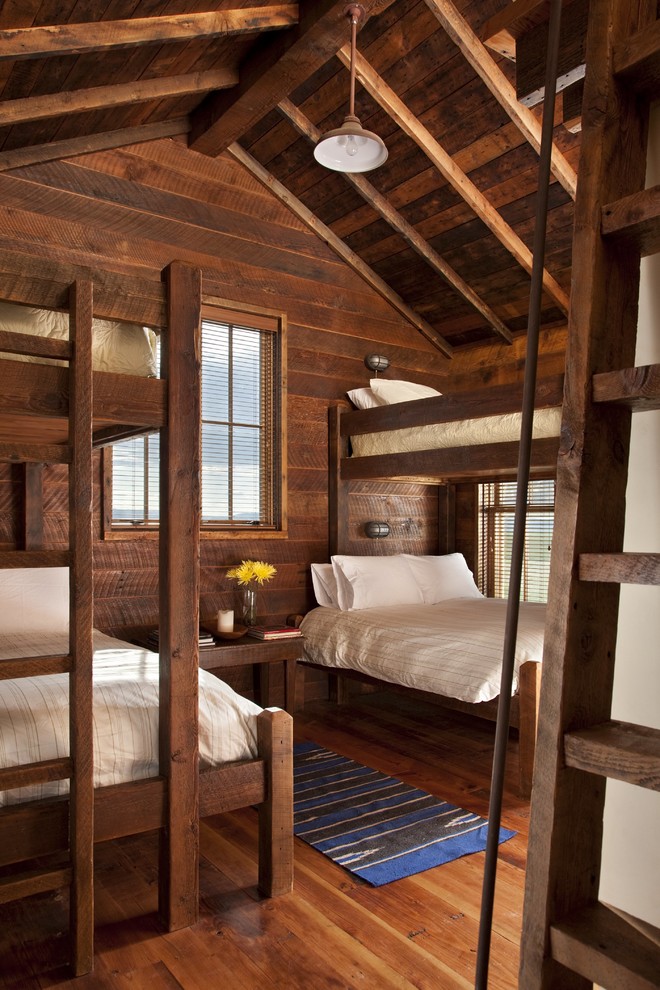 Design ideas for a country bedroom in Other.