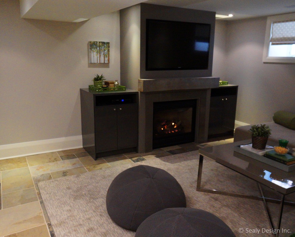 Basement - transitional basement idea in Toronto