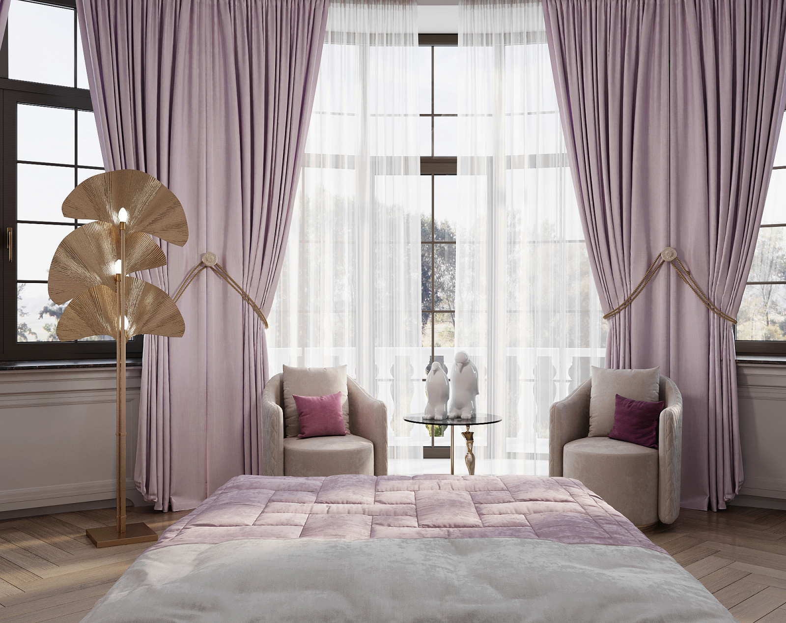 Детская в сиреневых тонах