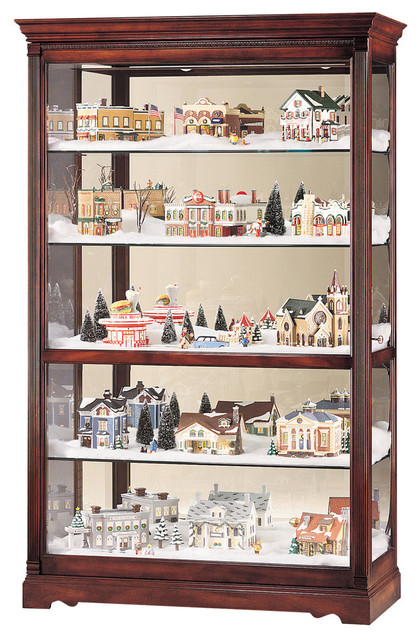 Howard Miller Townsend Village Display Curio Cabinet Traditional