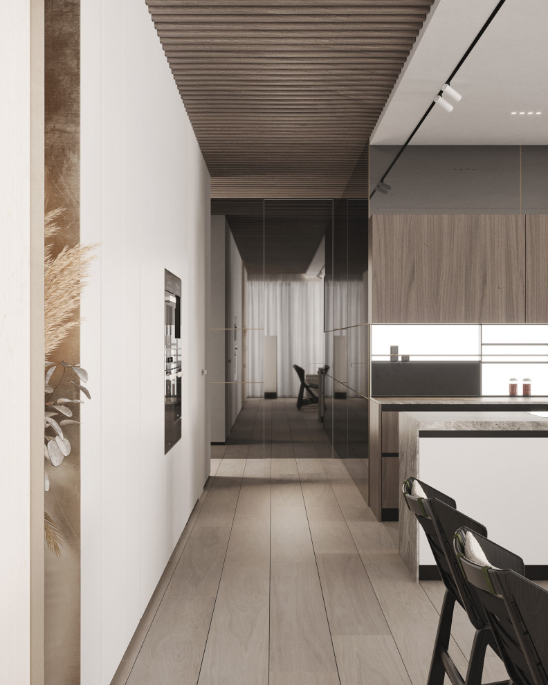 Modern megalopolis apartment