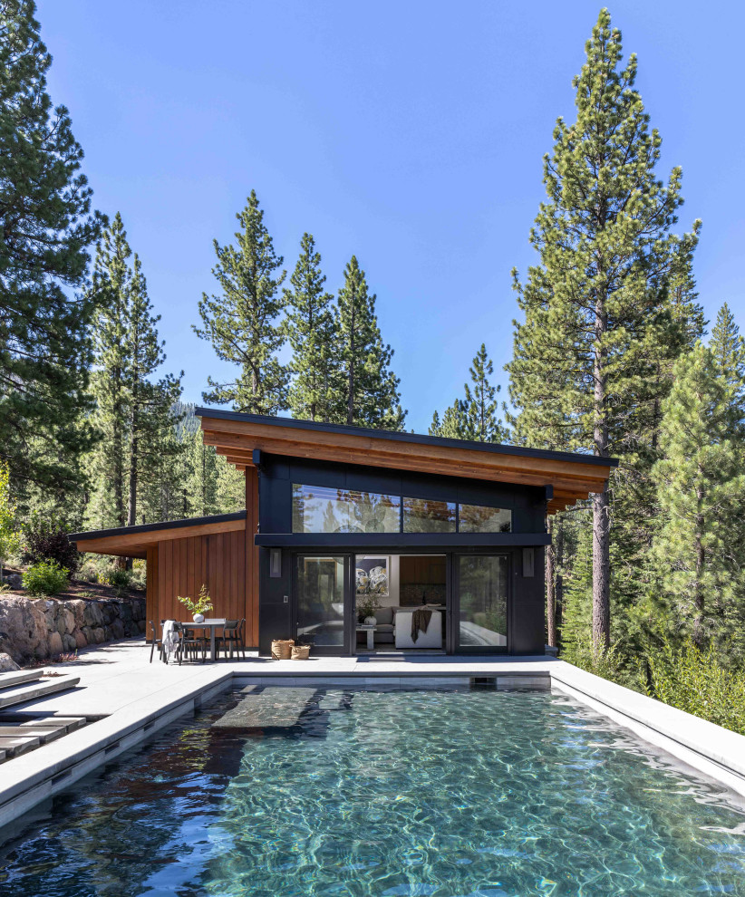 #DunsmuirDomainPoolHouse - Rustic - Pool - Sacramento - by KTG Design ...