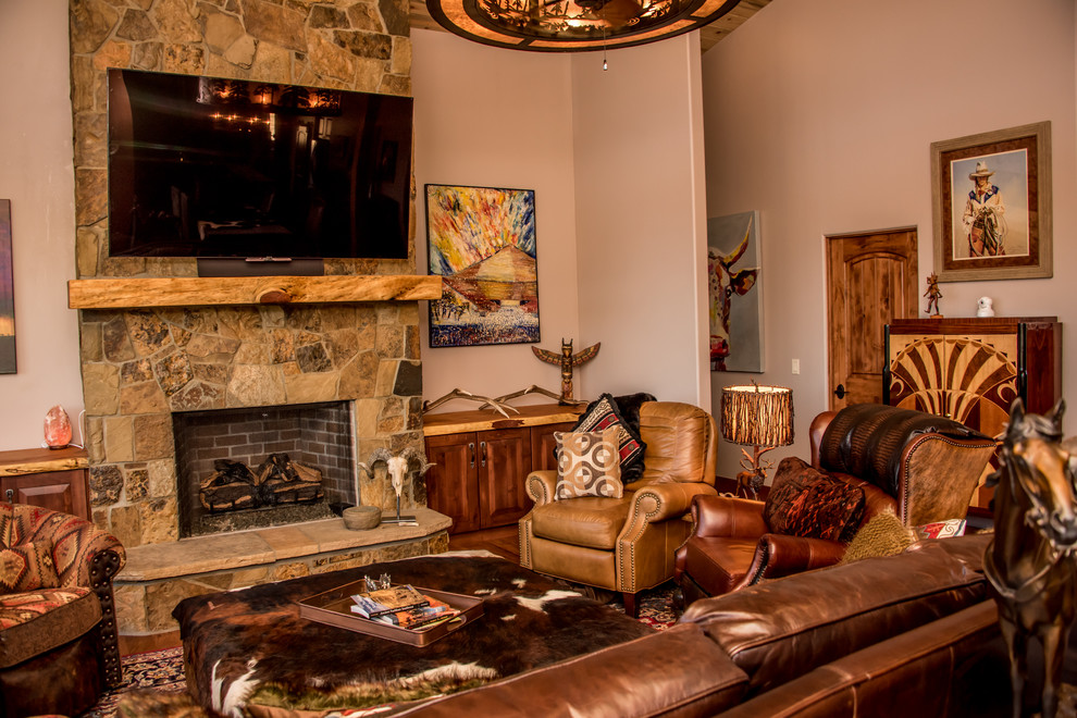 Home design - rustic home design idea in Denver